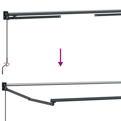 Struttura della tenda elettrica retrattile Antracite 4 × 3 m - homemem39