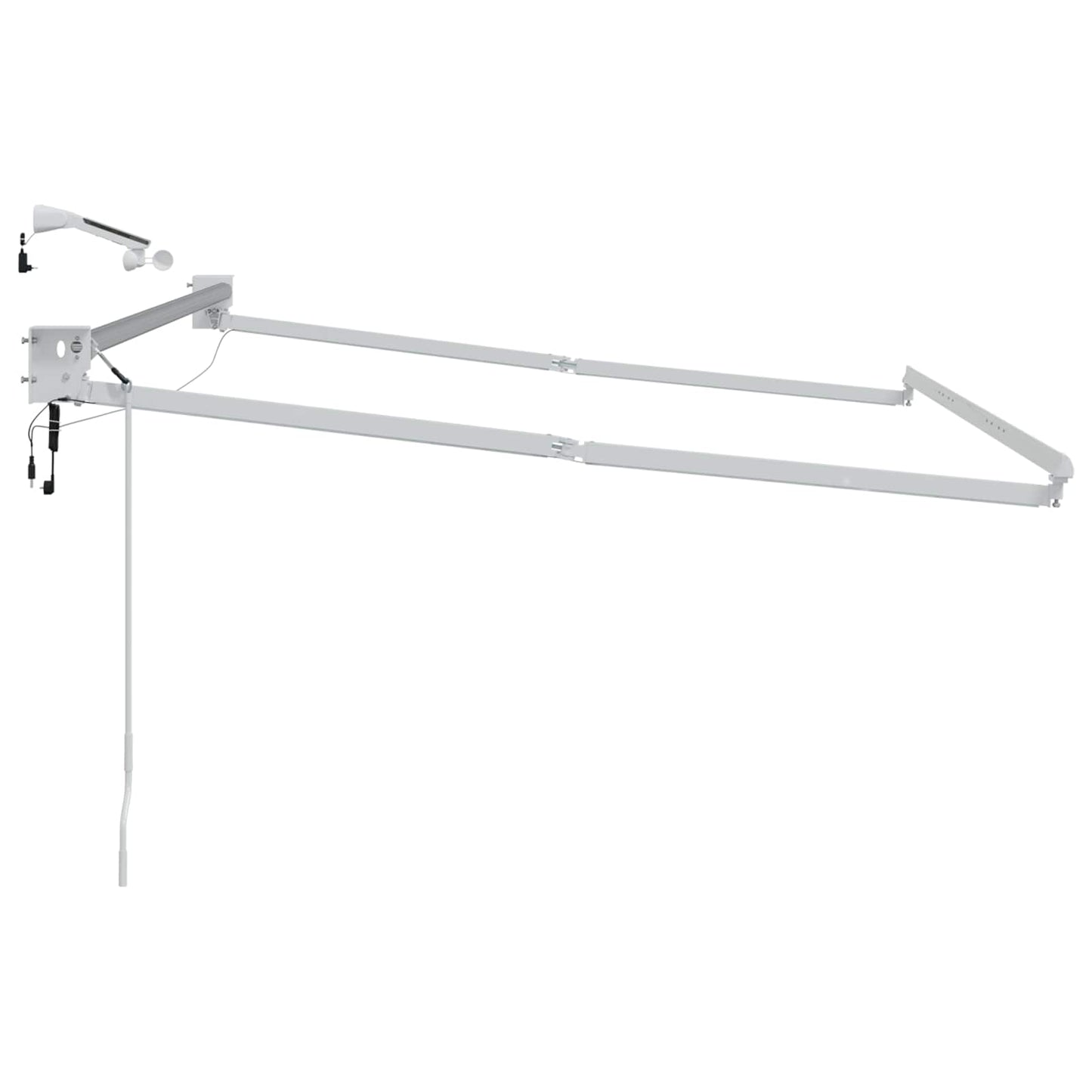 Struttura della tenda elettrica retrattile Bianco 3,5 x 2 m | homemem39