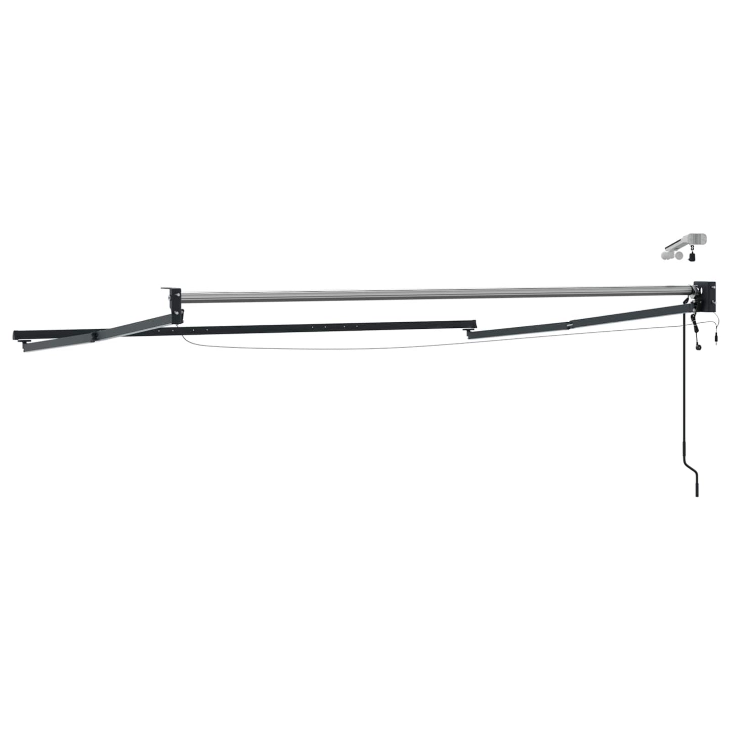 Struttura della tenda elettrica retrattile Antracite 2,5 x 2 m | homemem39