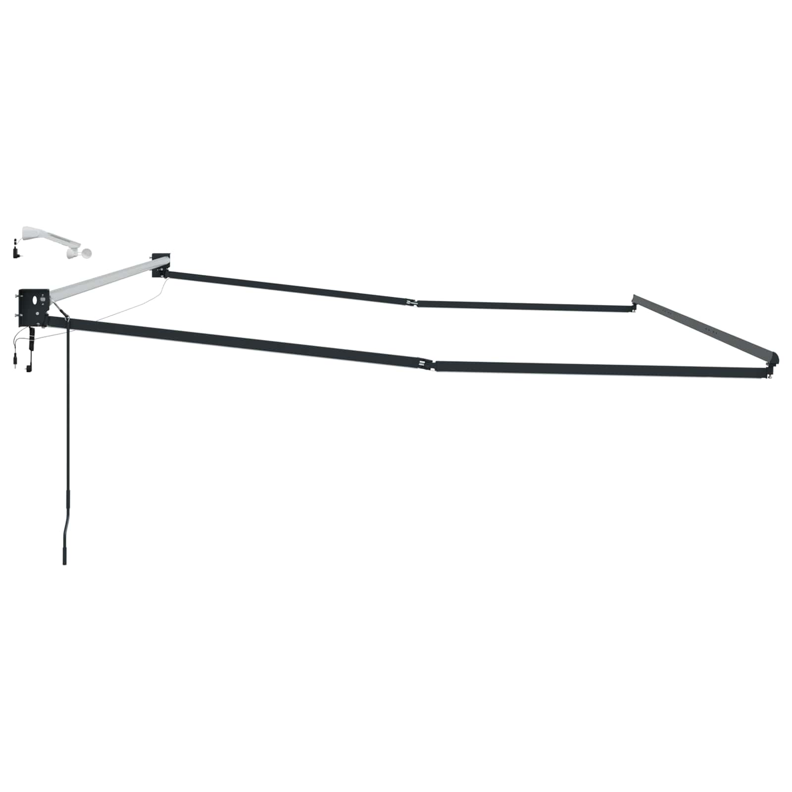 Struttura della tenda elettrica retrattile Antracite 4 x 2 m | homemem39