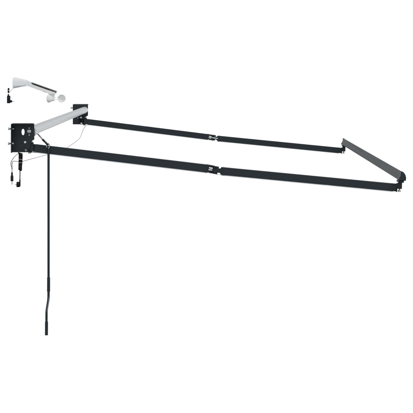 Struttura della tenda elettrica retrattile Antracite Alluminio | homemem39