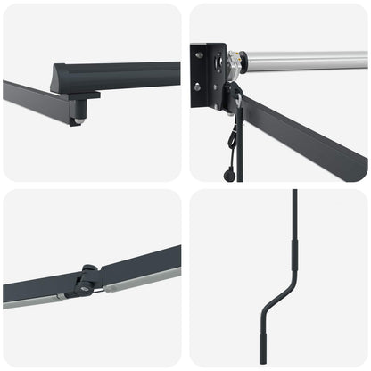 Struttura della tenda elettrica retrattile Antracite 4,5 × 3 m | homemem39