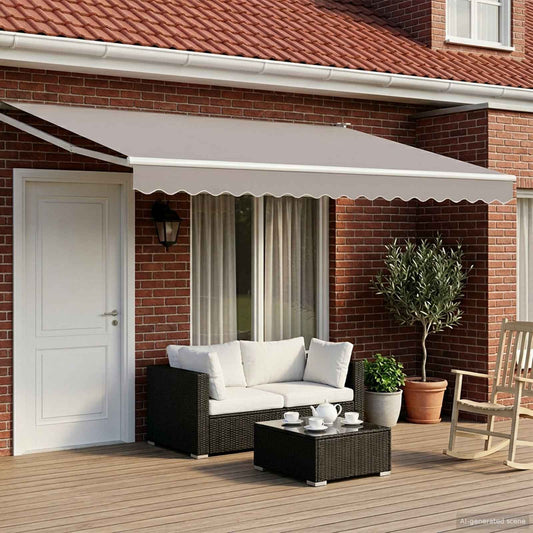 Struttura della tenda elettrica retrattile Bianco 4 x 2 m | homemem39