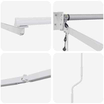 Struttura della tenda elettrica retrattile Bianco 4,5 × 3 m | homemem39