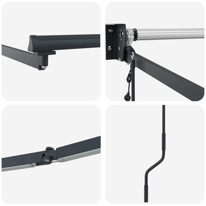 Struttura della tenda elettrica retrattile Antracite 5 x 3 m | homemem39
