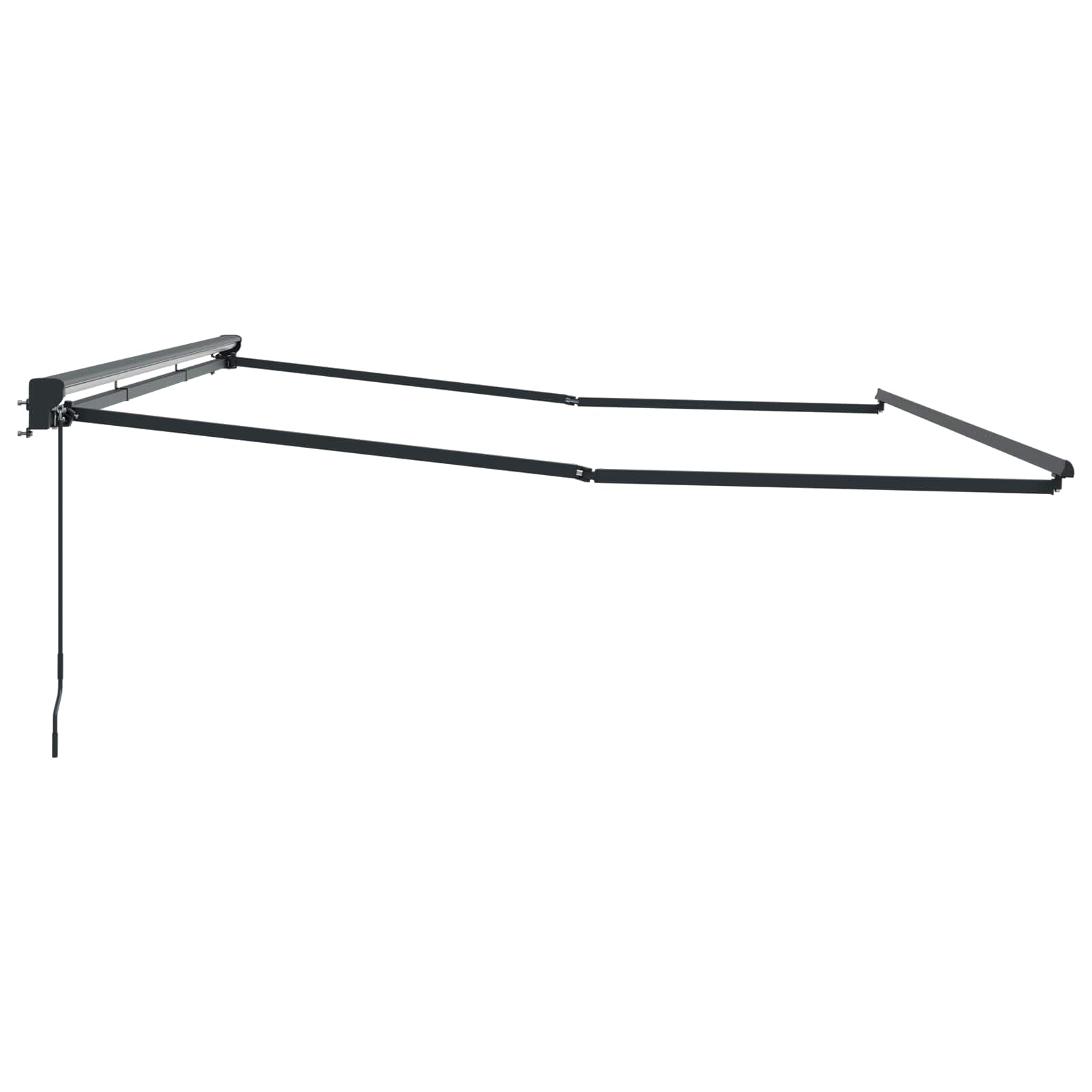 Telaio di tenda manuale Regolabile Antracite 5 × 3,5 m Acciaio | homemem39