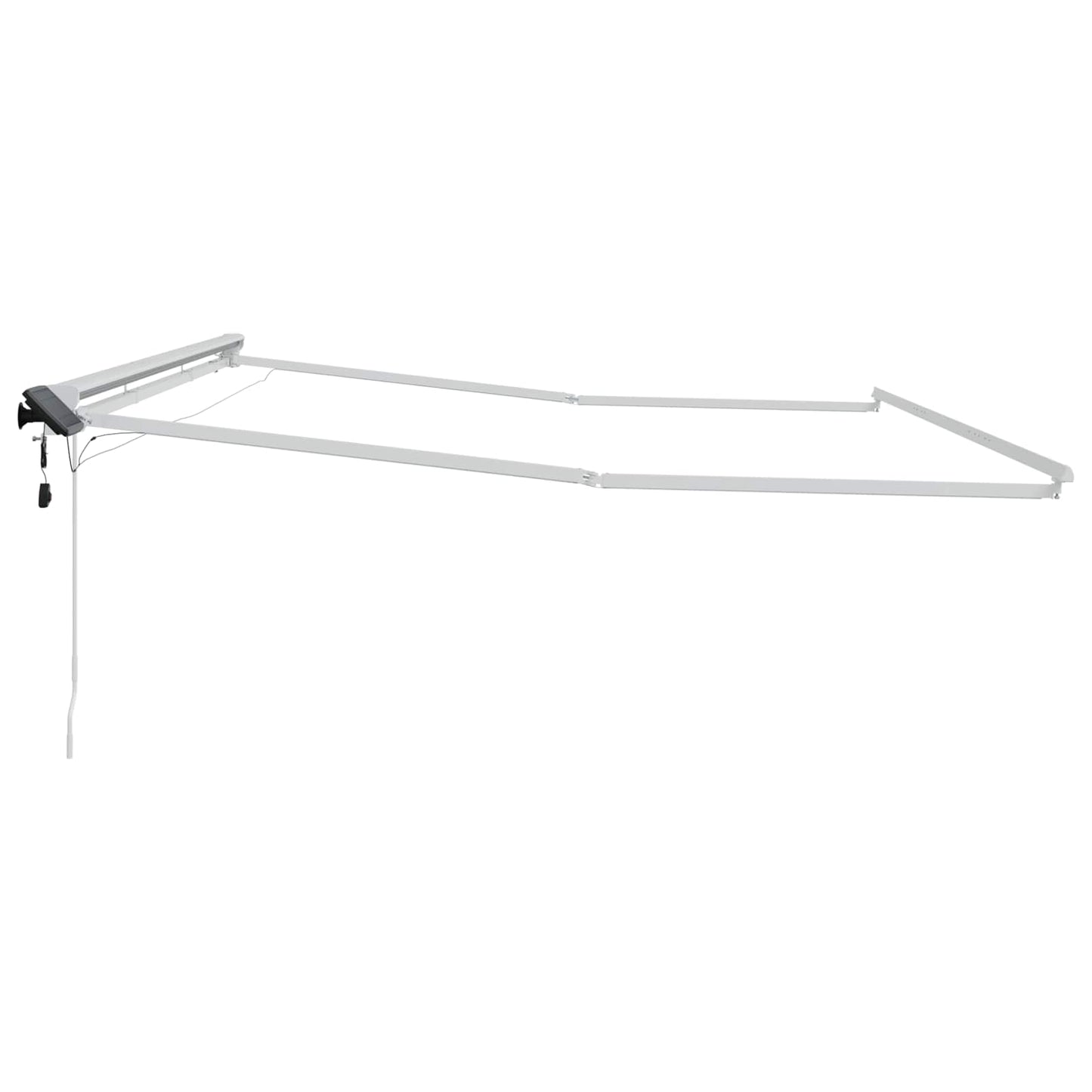 Cornice per Tenda Manuale con LED Bianco 4 × 3 m Alluminio | homemem39
