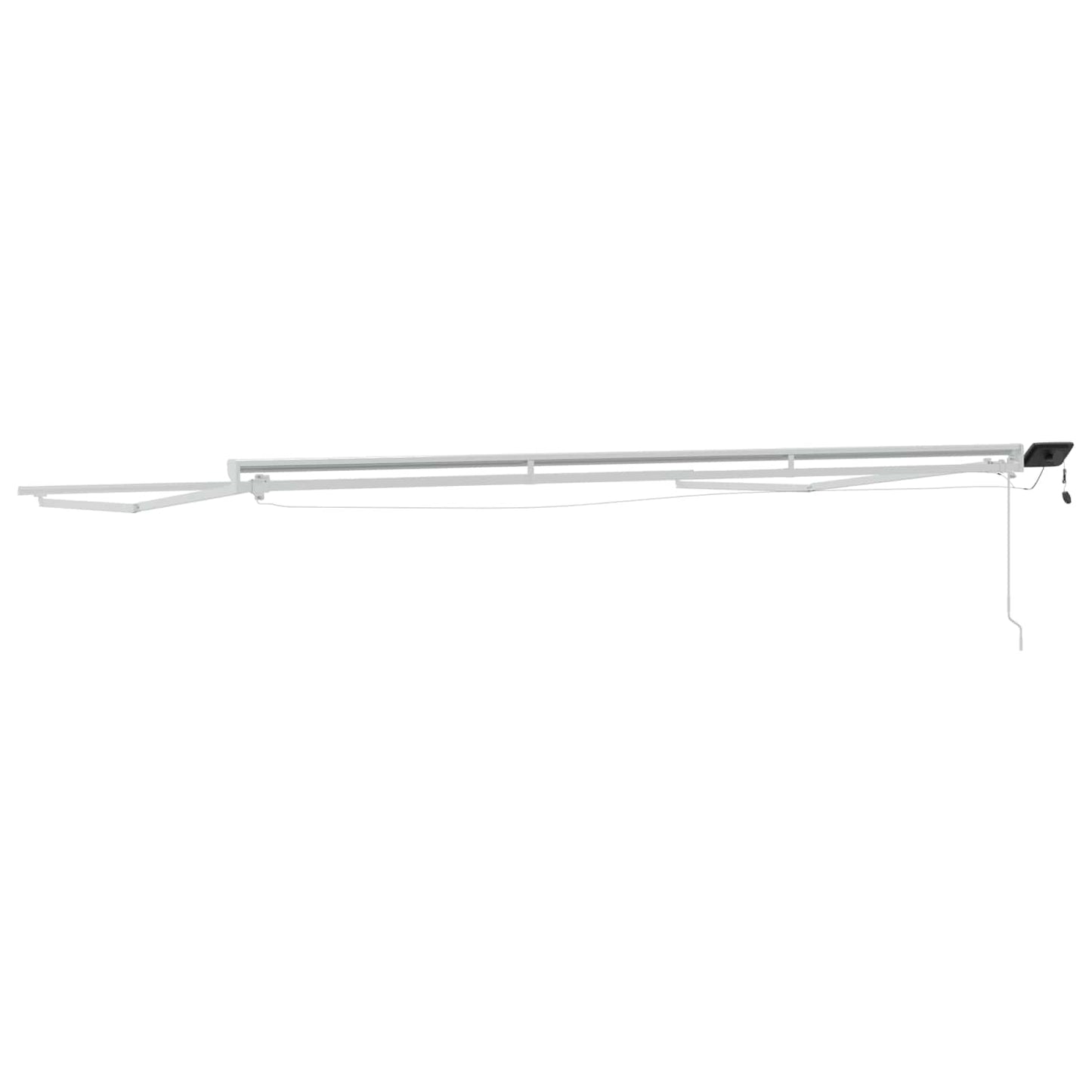 Cornice per Tenda Manuale con LED Bianco 5 x 3 m Alluminio | homemem39