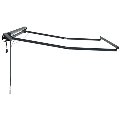 Cornice per Tenda Manuale con LED Antracite 3 x 2 m Alluminio | homemem39