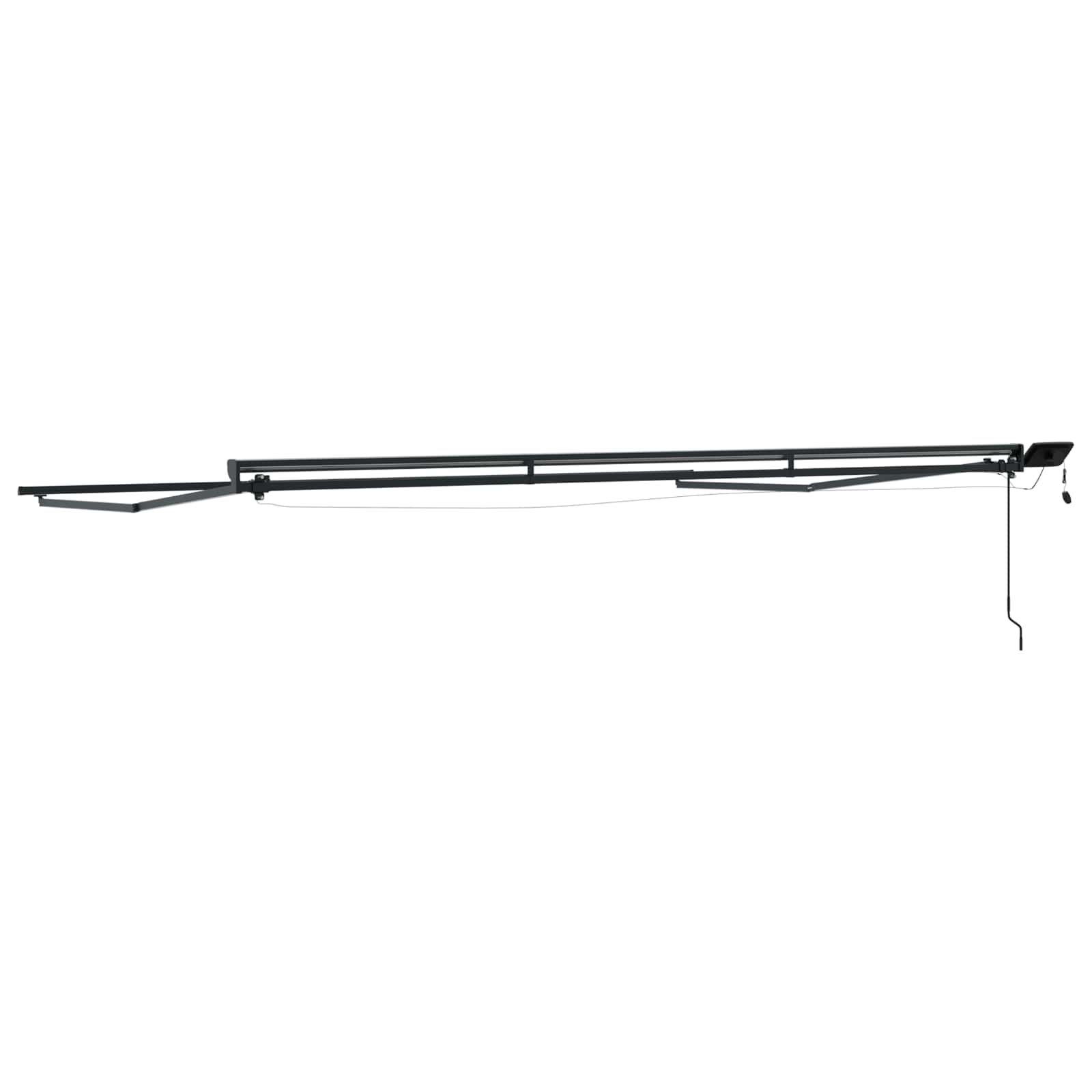 Cornice per Tenda Manuale con LED Antracite 4,5 × 3,5 m | homemem39