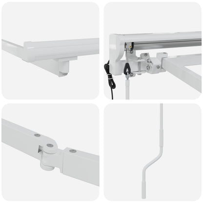Struttura della tenda elettrica retrattile Bianco 3 x 2,5 m | homemem39