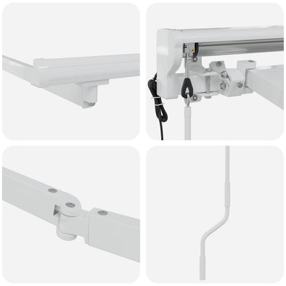Struttura della tenda elettrica retrattile Bianco 4,5 × 3 m | homemem39