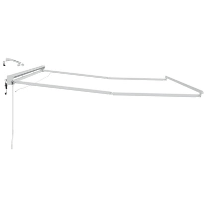 Telaio tenda elettrica con LED Bianco 4 x 2 m Alluminio | homemem39
