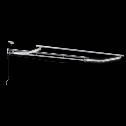 Telaio tenda elettrica con LED Bianco 3 x 2,5 m Alluminio | homemem39
