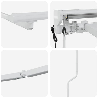 Telaio tenda elettrica con LED Bianco 3,5 x 2,5 m Alluminio | homemem39