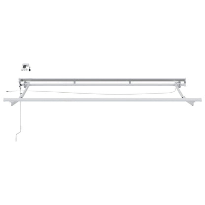 Telaio tenda elettrica con LED Bianco 3,5 x 2,5 m Alluminio | homemem39