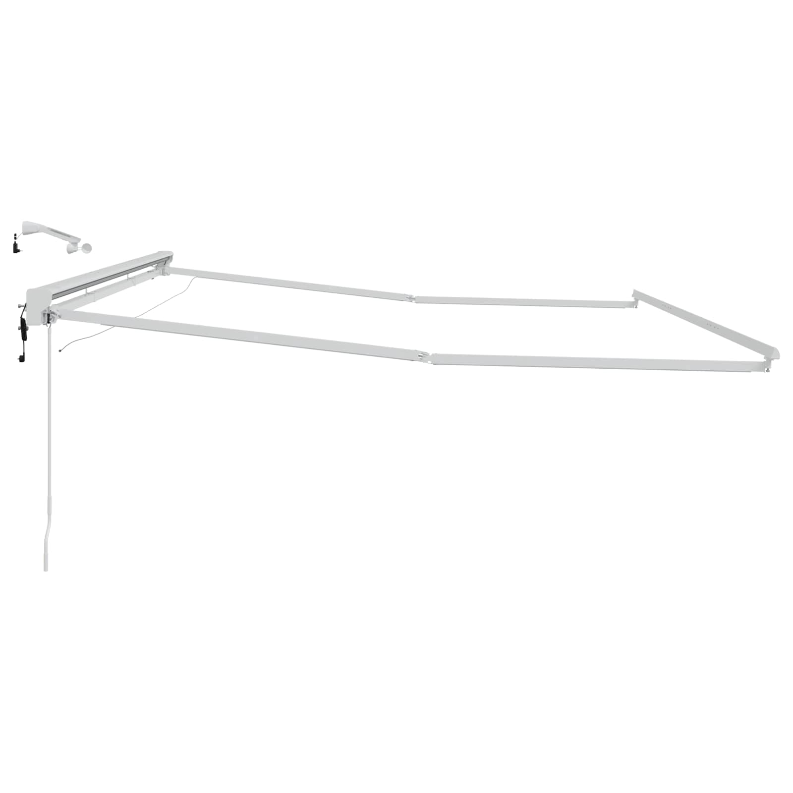 Telaio tenda elettrica con LED Bianco 4 × 3 m Alluminio | homemem39