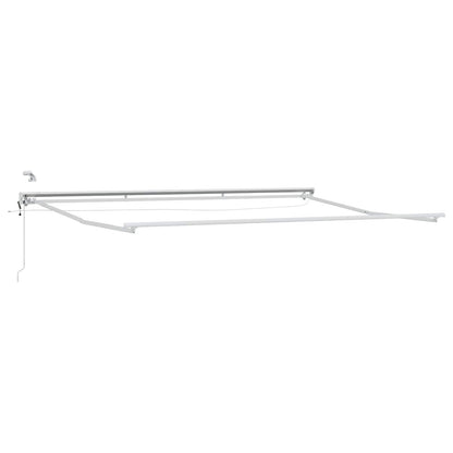 Telaio tenda elettrica con LED Bianco 4 × 3,5 m Alluminio | homemem39