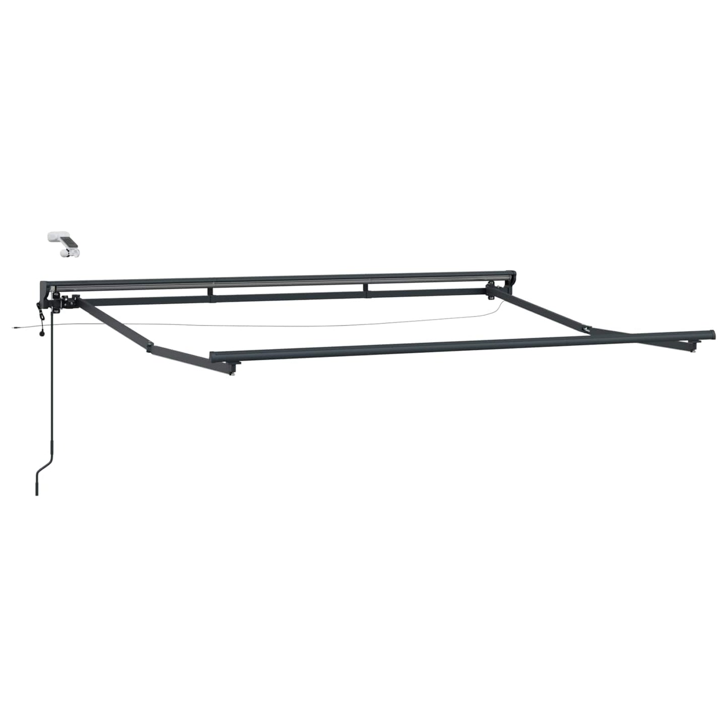 Telaio tenda elettrica con LED Antracite 2,5 x 2 m Alluminio | homemem39