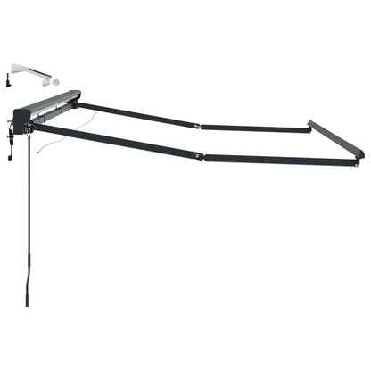 Telaio tenda elettrica con LED Antracite 2,5 x 2 m Alluminio | homemem39