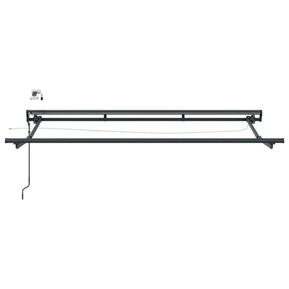 Telaio tenda elettrica con LED Antracite 3 x 2 m Alluminio | homemem39