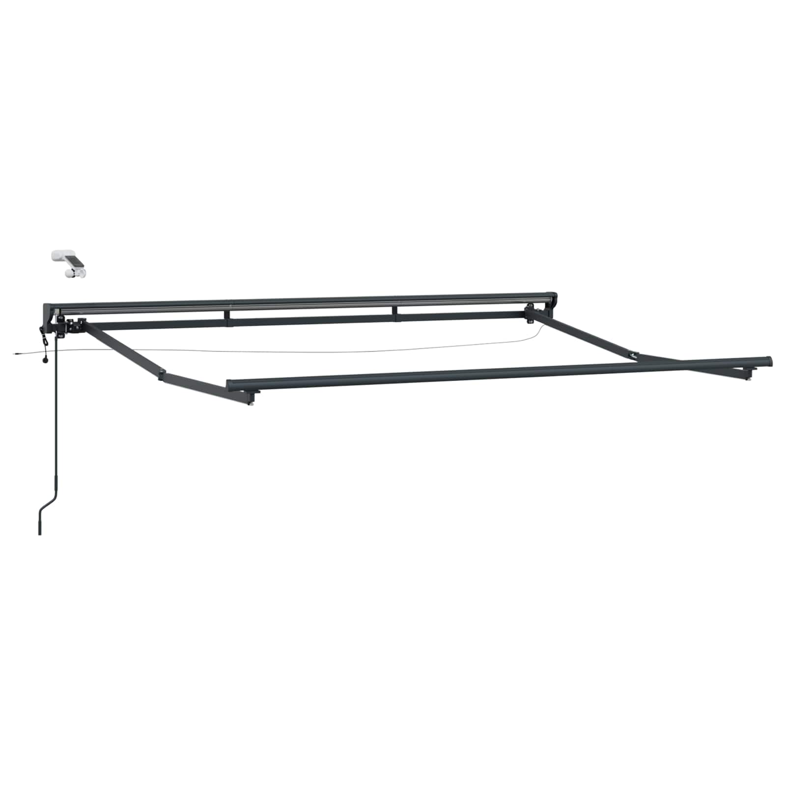 Telaio tenda elettrica con LED Antracite 3,5 x 2,5 m Alluminio | homemem39