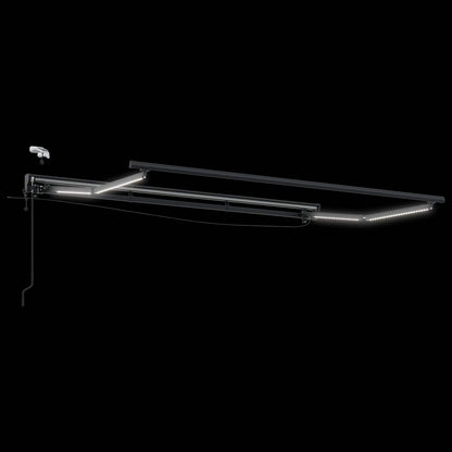 Telaio tenda elettrica con LED Antracite 3,5 x 2,5 m Alluminio | homemem39