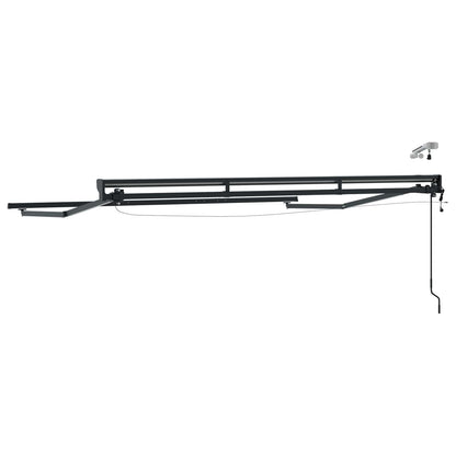 Telaio tenda elettrica con LED Antracite 3,5 x 2,5 m Alluminio | homemem39