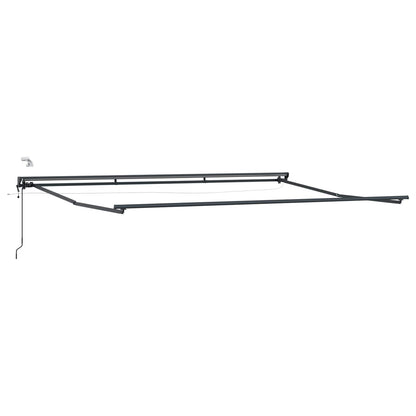 Telaio tenda elettrica con LED Antracite 4 × 3,5 m Alluminio | homemem39