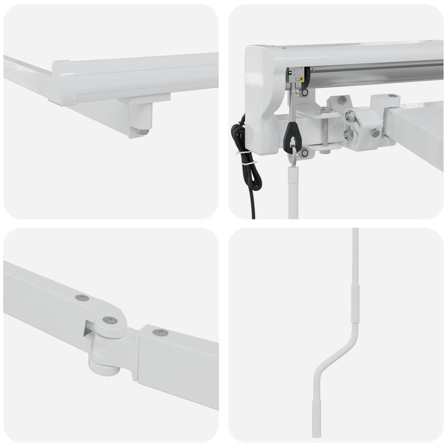 Struttura della tenda elettrica retrattile Bianco 3 x 2,5 m | homemem39
