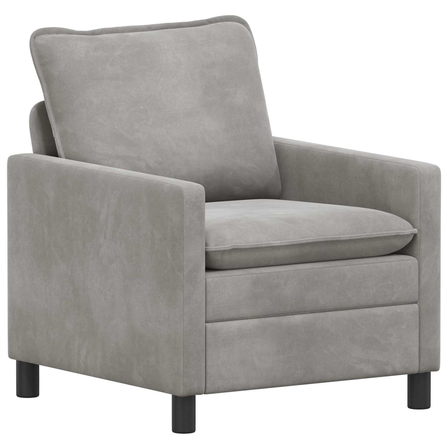 Divano Grigio Chiaro 76 x 81 x 87,5 cm Velluto