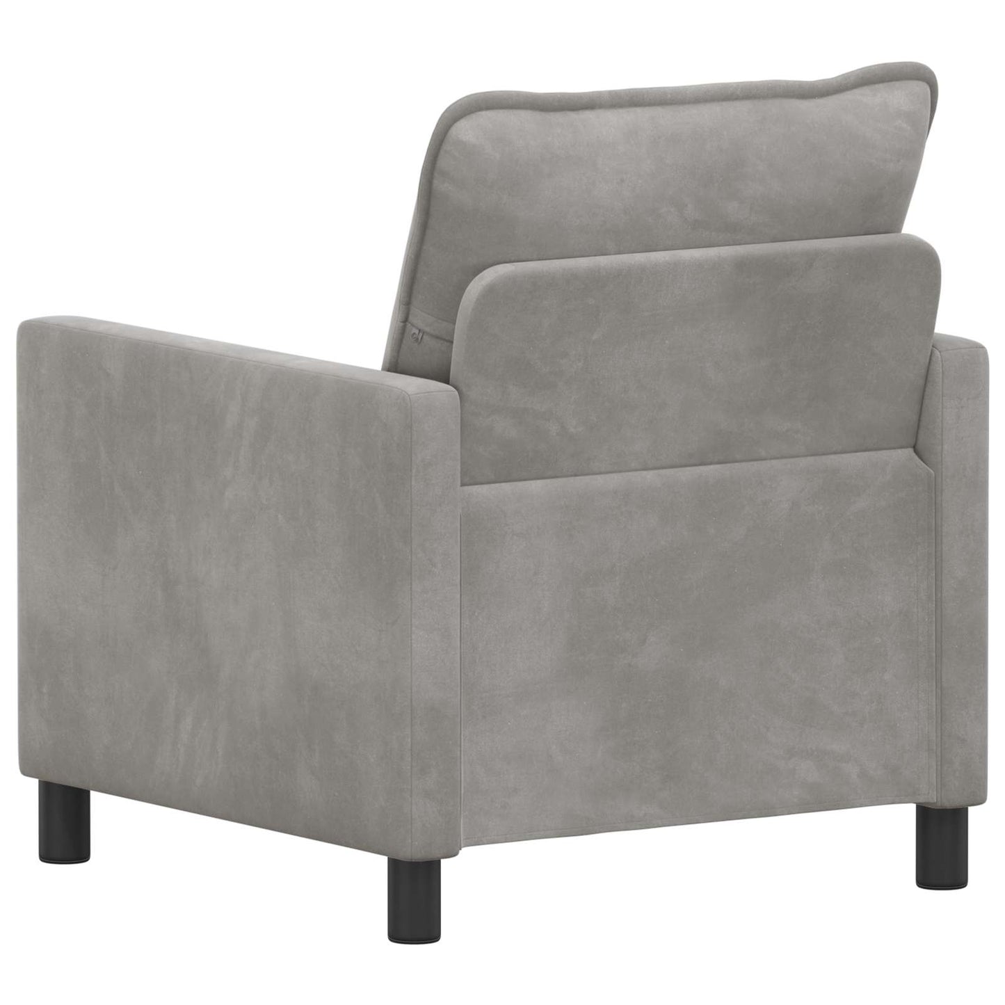 Divano Grigio Chiaro 76 x 81 x 87,5 cm Velluto | homemem39