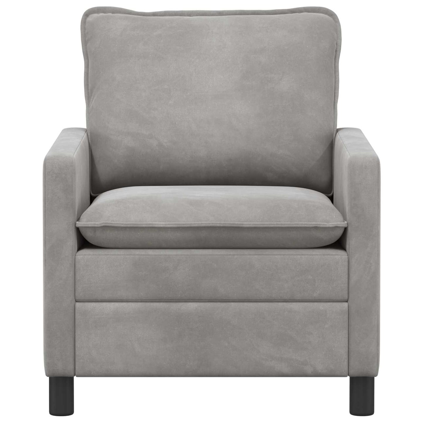 Divano Grigio Chiaro 76 x 81 x 87,5 cm Velluto | homemem39