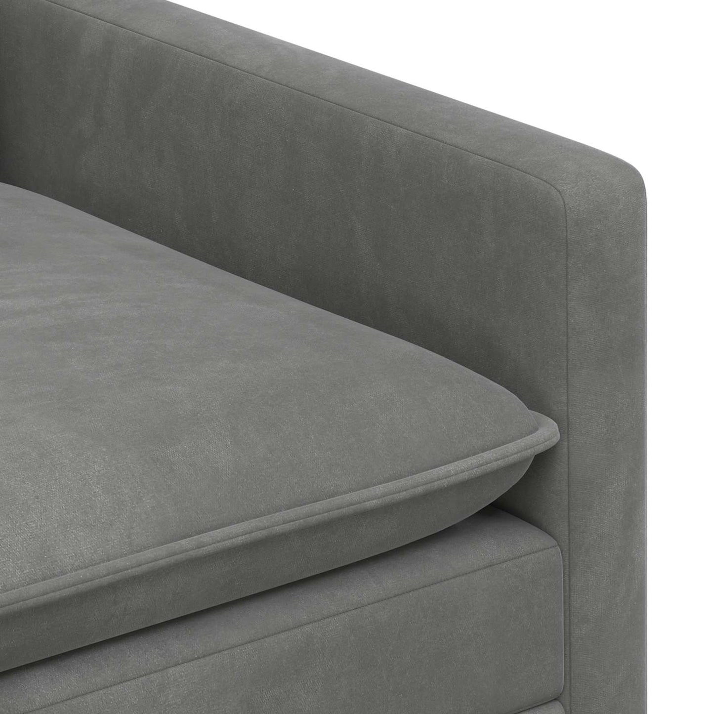Divano Grigio Scuro 76 x 81 x 87,5 cm Velluto | homemem39
