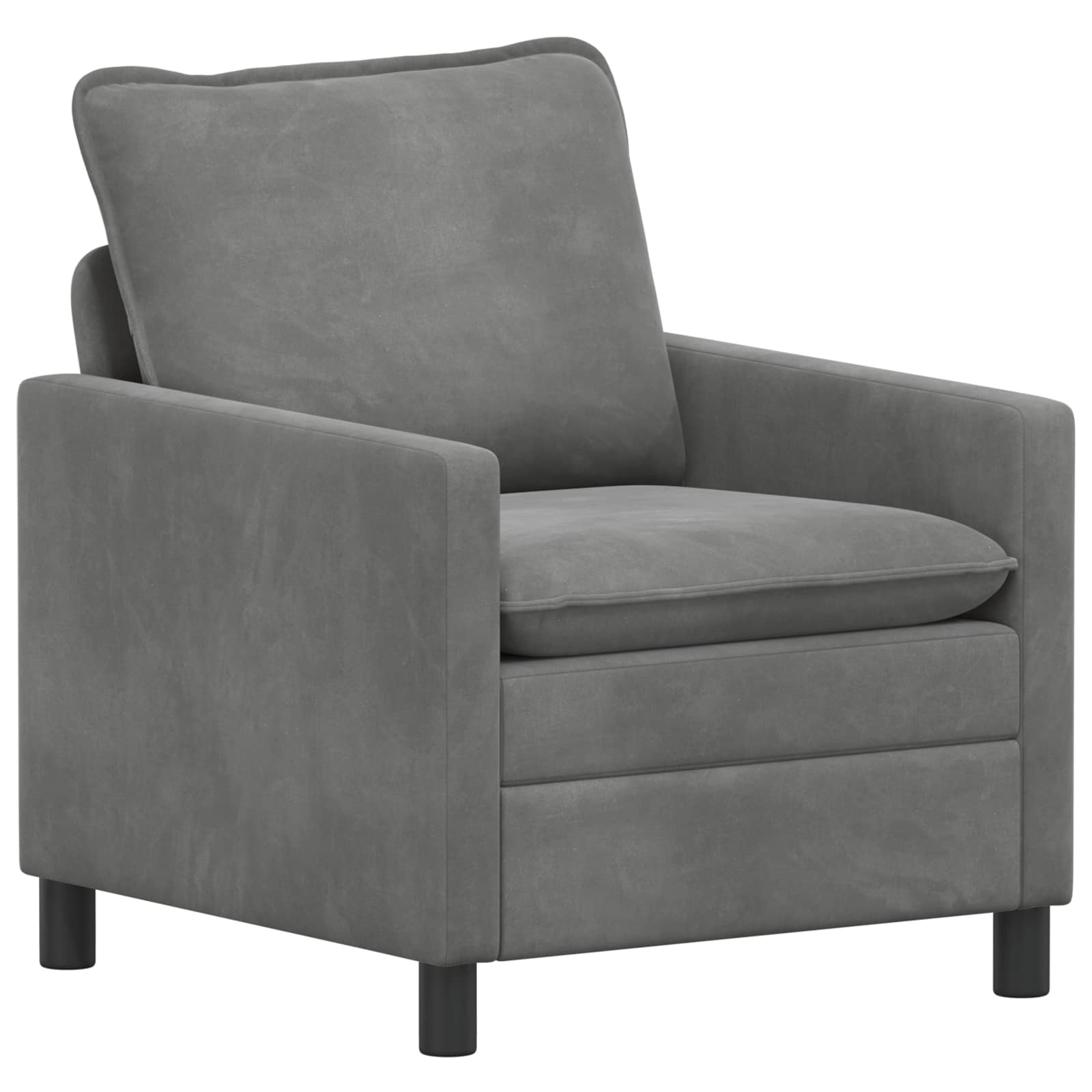 Divano Grigio Scuro 76 x 81 x 87,5 cm Velluto | homemem39
