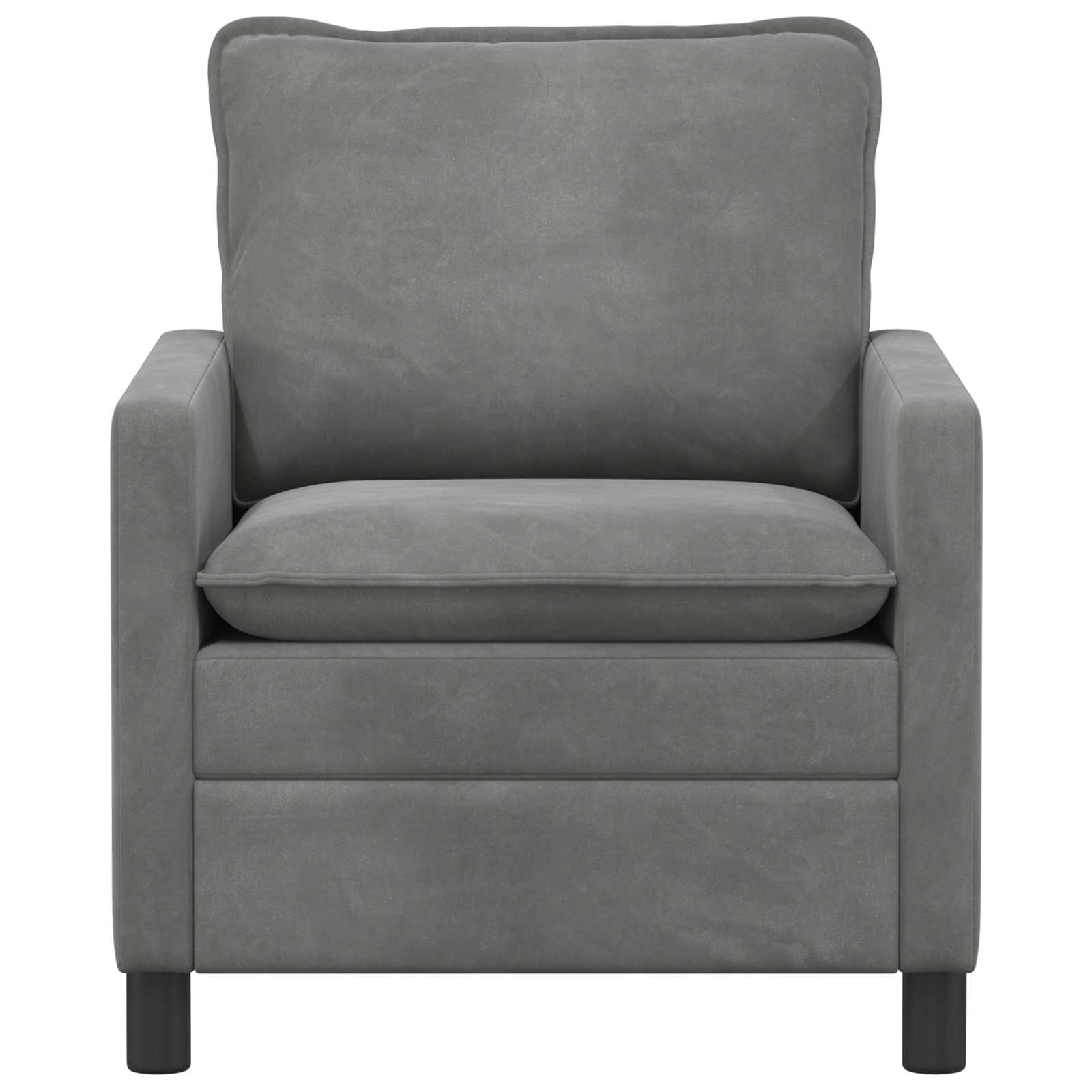 Divano Grigio Scuro 76 x 81 x 87,5 cm Velluto | homemem39