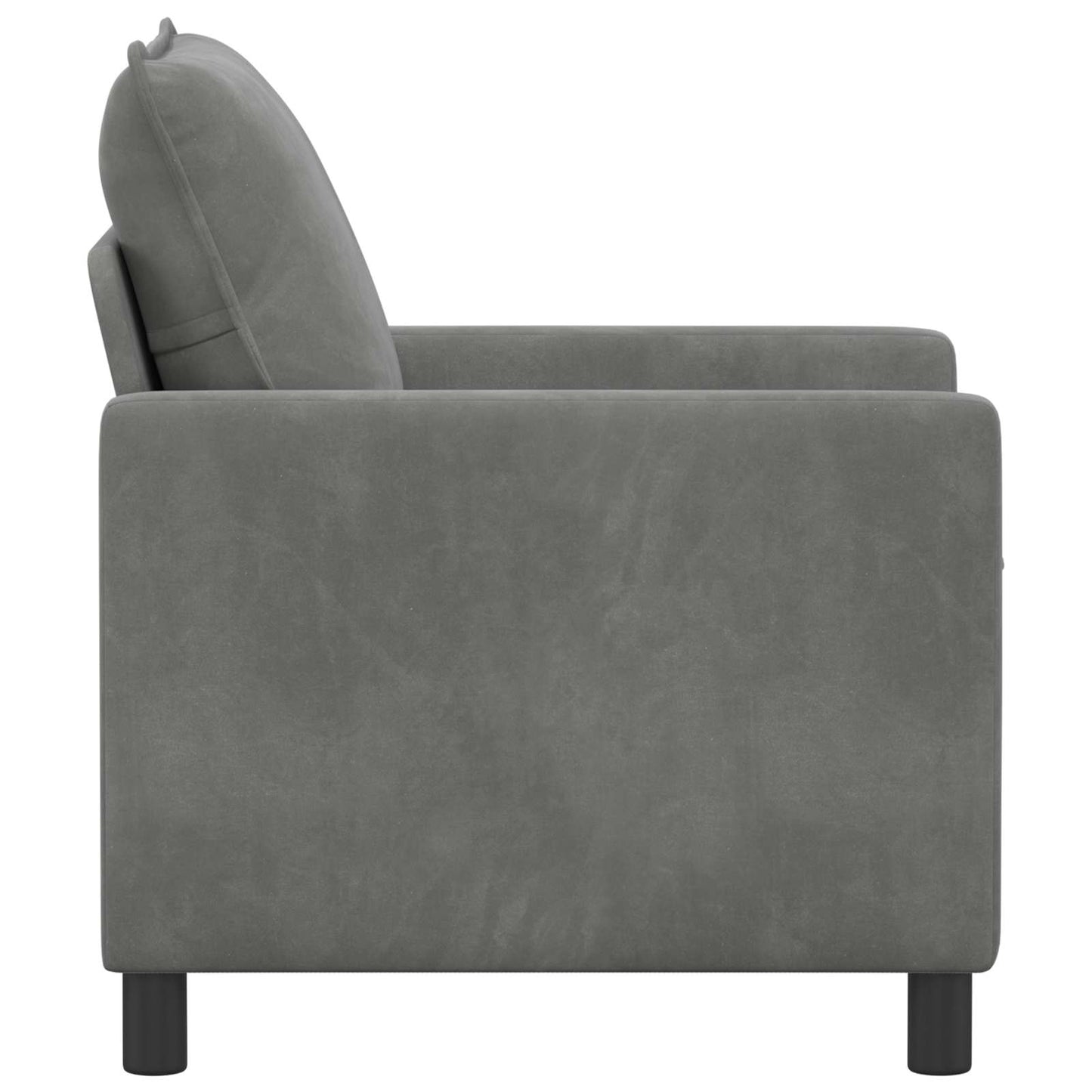 Divano Grigio Scuro 76 x 81 x 87,5 cm Velluto | homemem39