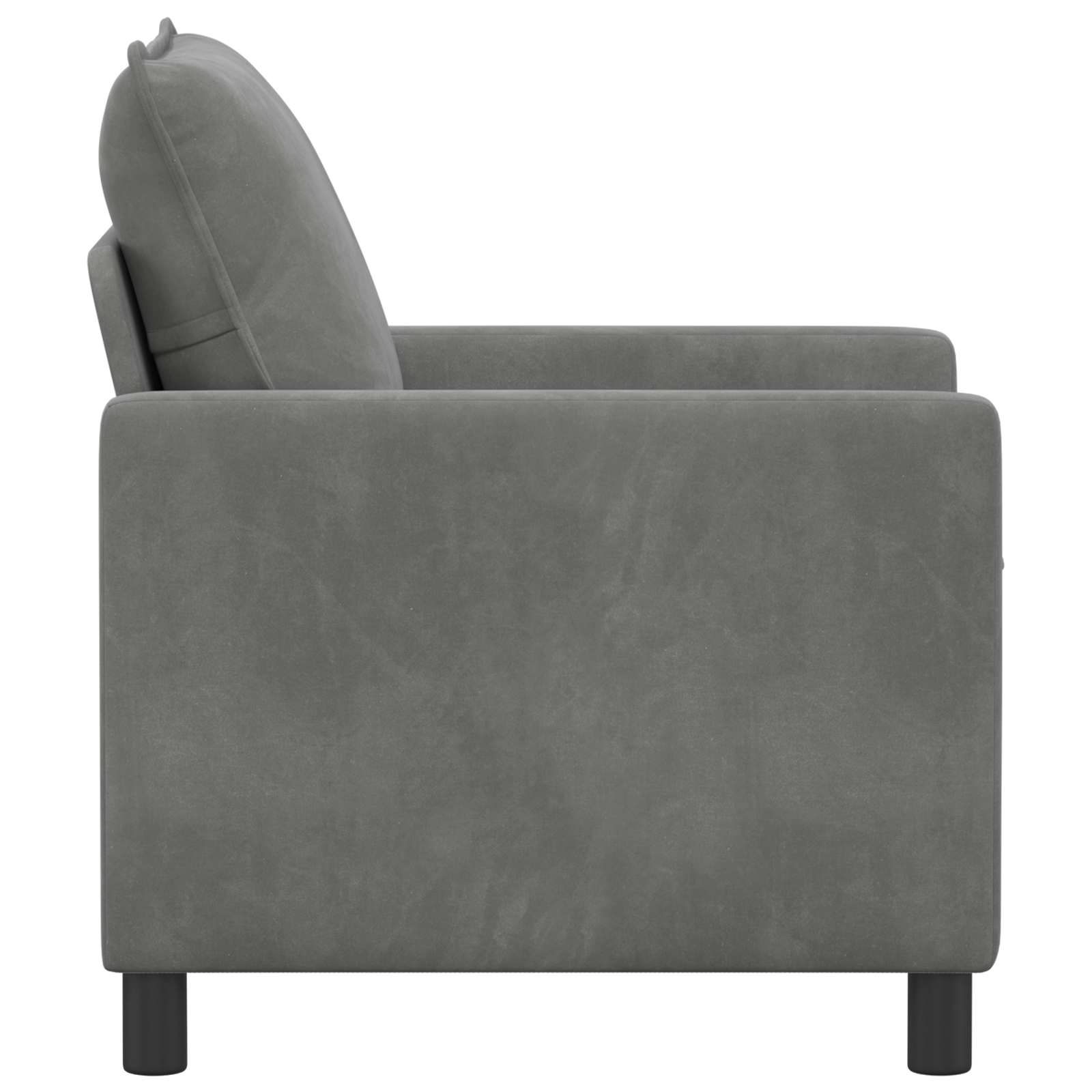 Divano Grigio Scuro 76 x 81 x 87,5 cm Velluto | homemem39
