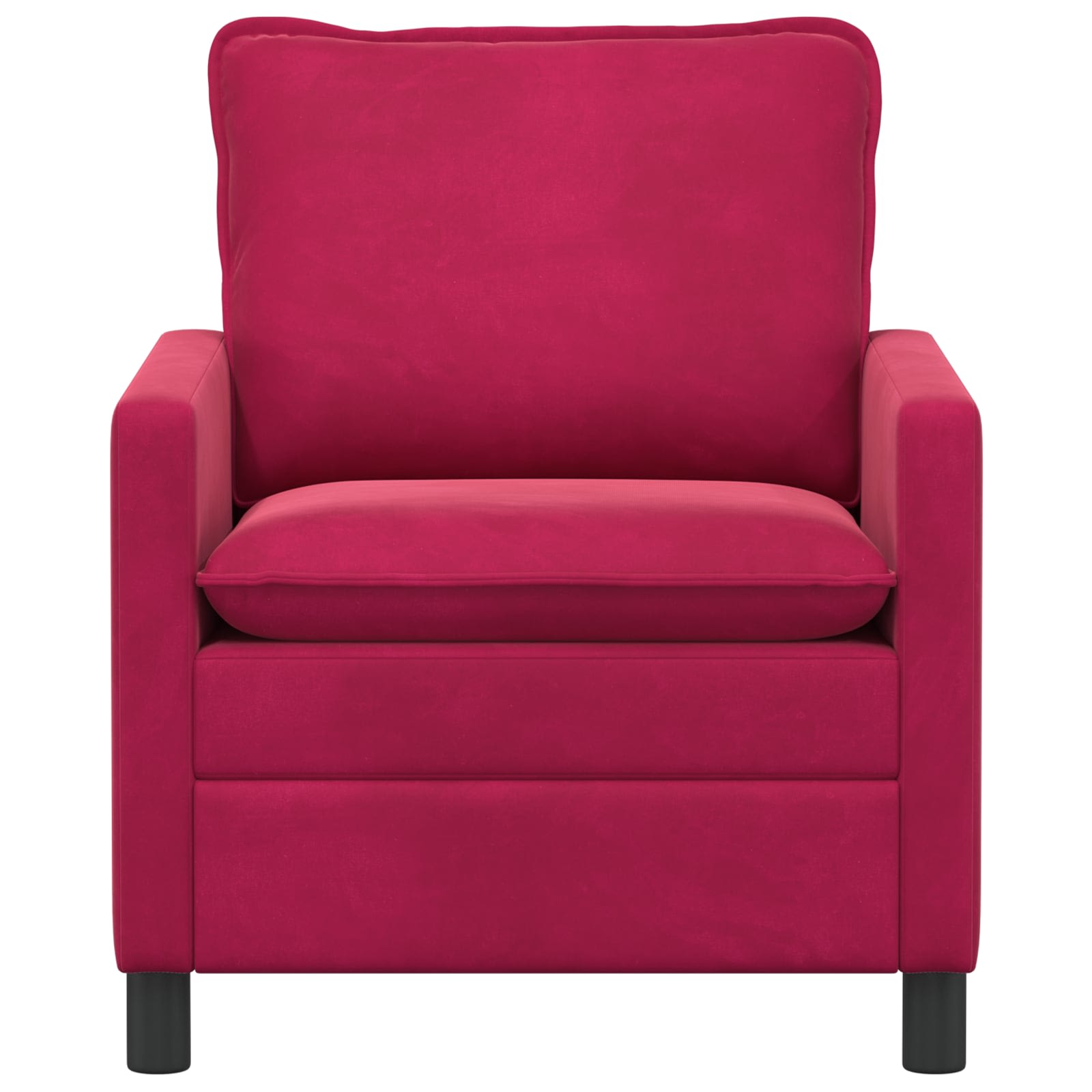 Divano Rosso Vino 76 x 81 x 87,5 cm Velluto | homemem39