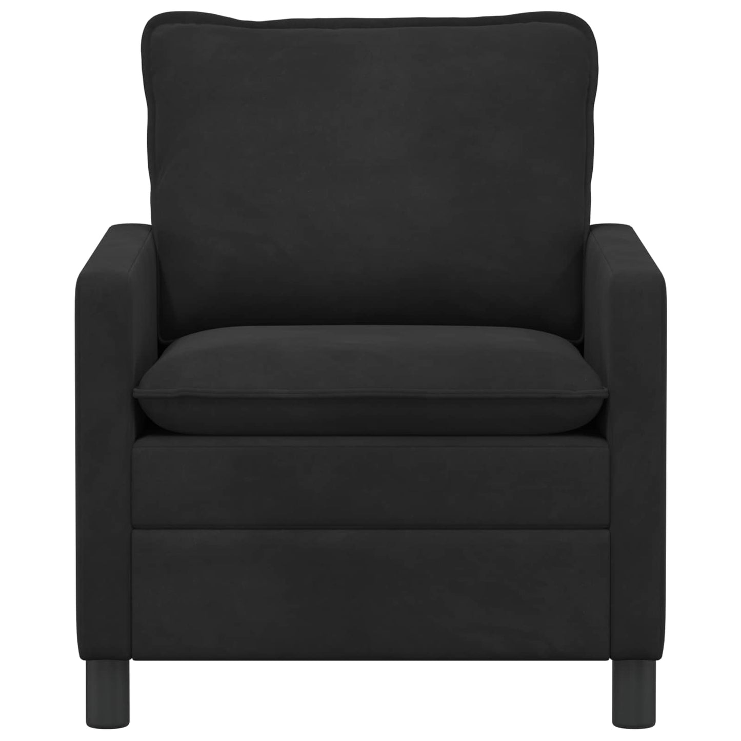 Divano Nero 76 x 81 x 87,5 cm Velluto | homemem39