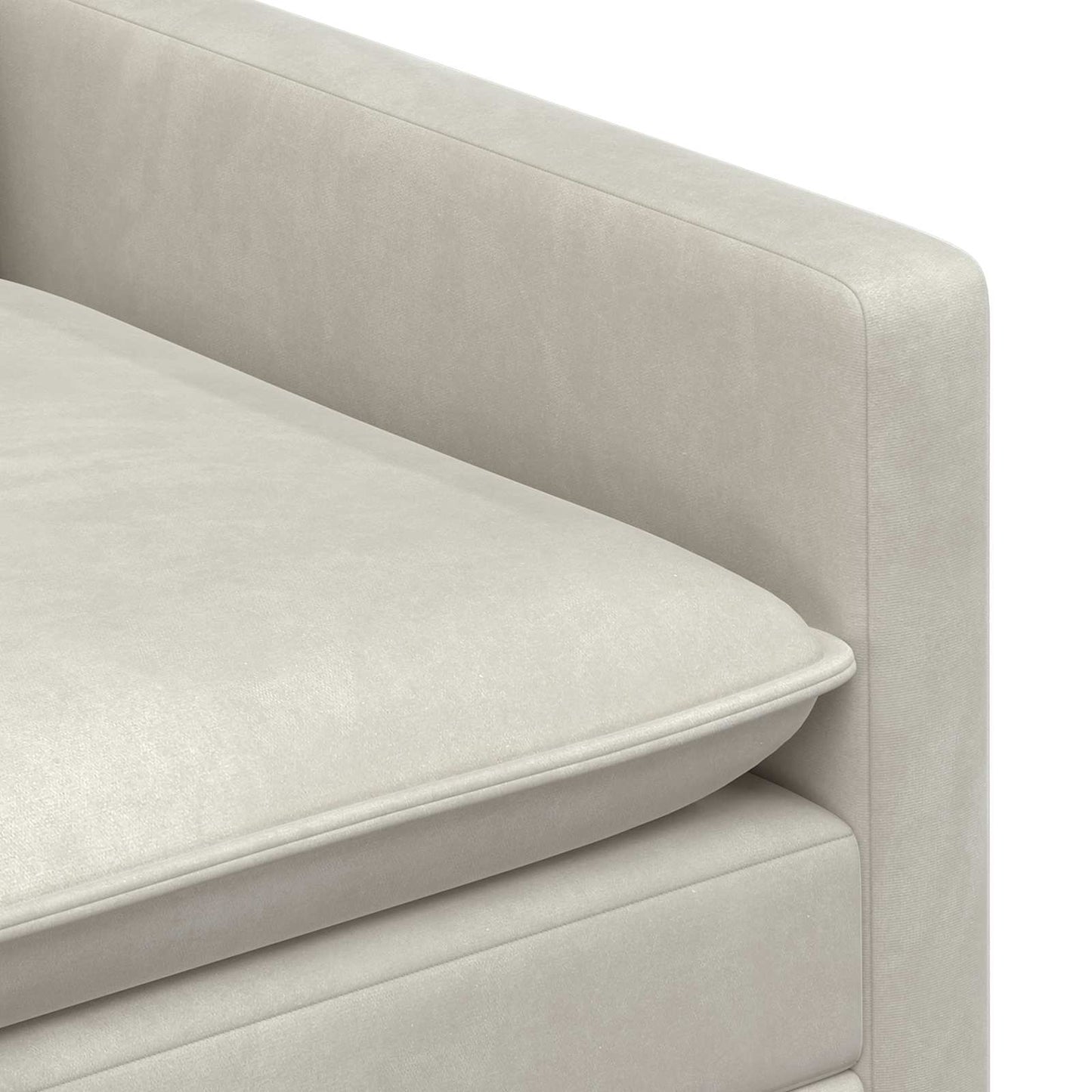 Divano Crema 76 x 81 x 87,5 cm Velluto | homemem39