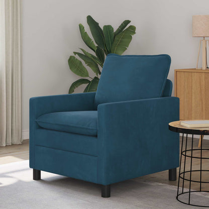 Divano Blu 76 x 81 x 87,5 cm Velluto | homemem39