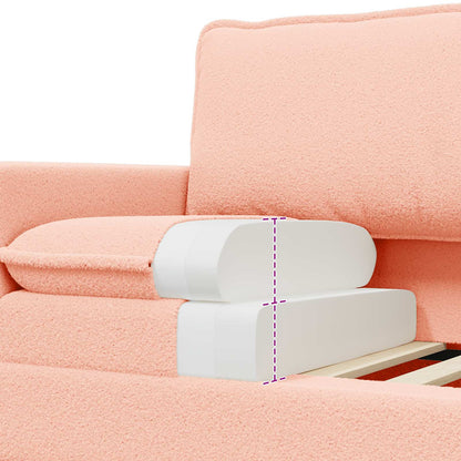 Divano Rosa 76 x 81 x 87,5 cm Tessuto