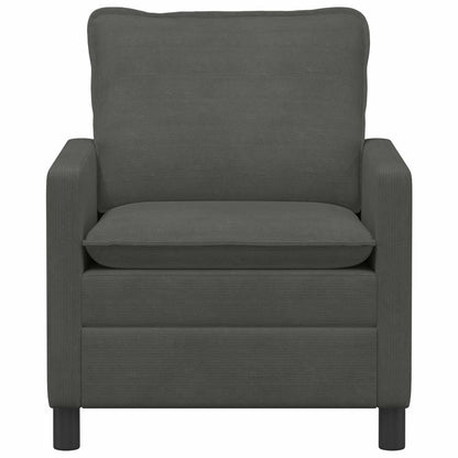 Divano Grigio Scuro 76 x 81 x 87,5 cm Tessuto | homemem39