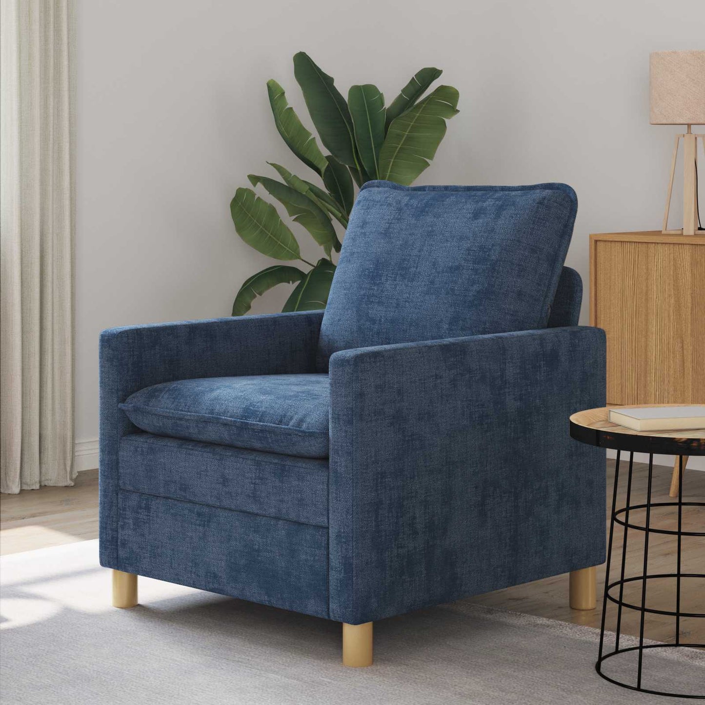 Divano Blu 76 x 81 x 87,5 cm Poliestere | homemem39