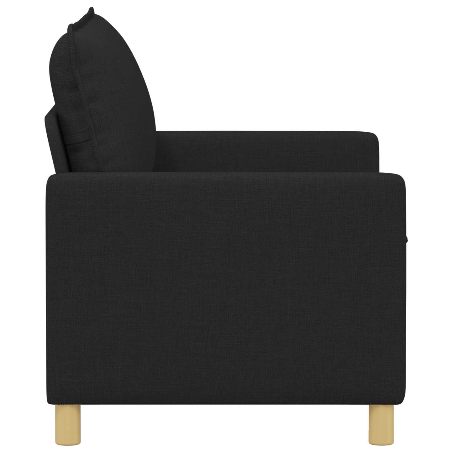 Divano Nero 126 x 81 x 87,5 cm Tessuto | homemem39