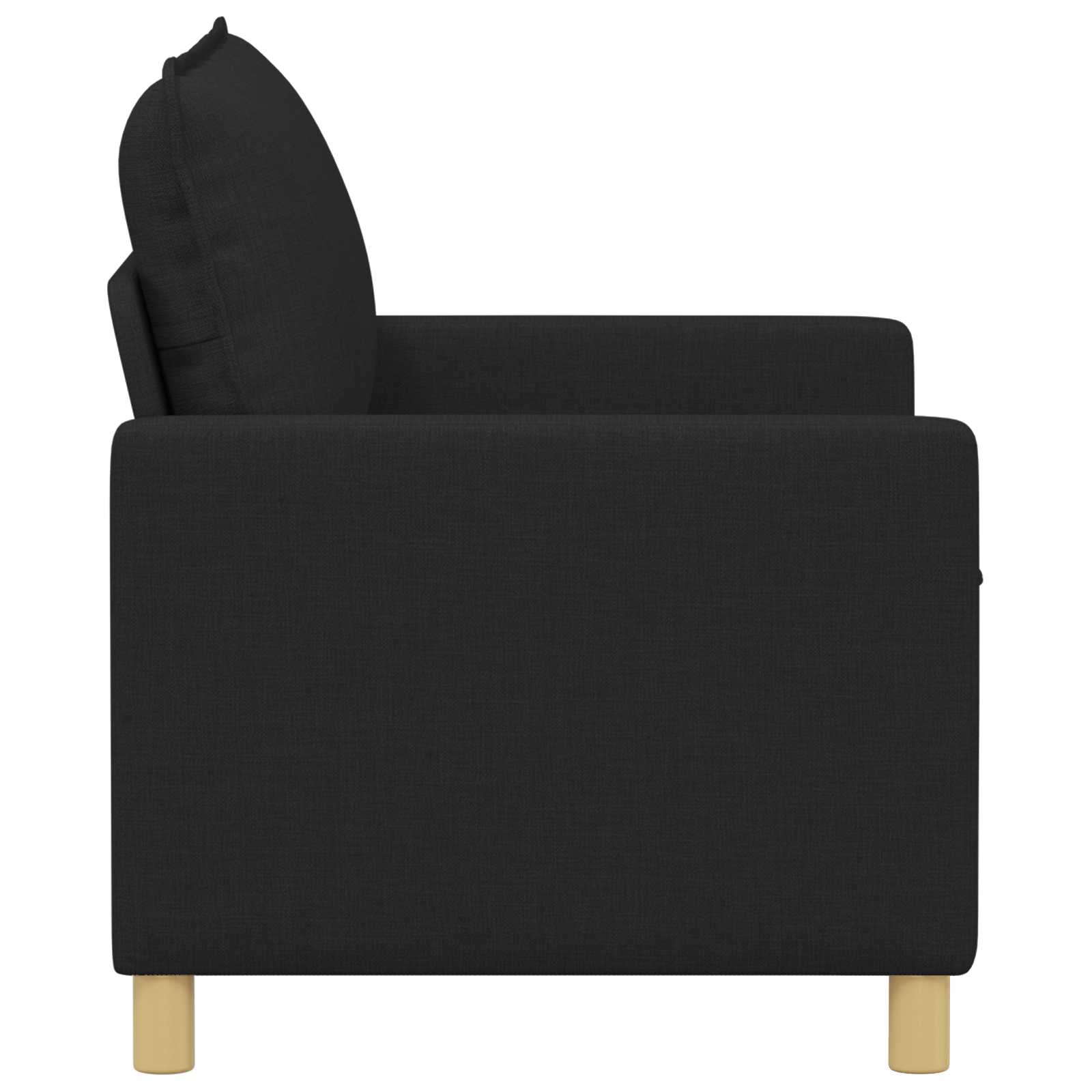 Divano Nero 126 x 81 x 87,5 cm Tessuto | homemem39