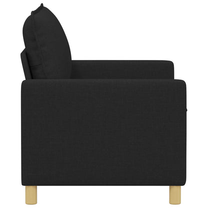 Divano Nero 126 x 81 x 87,5 cm Tessuto | homemem39