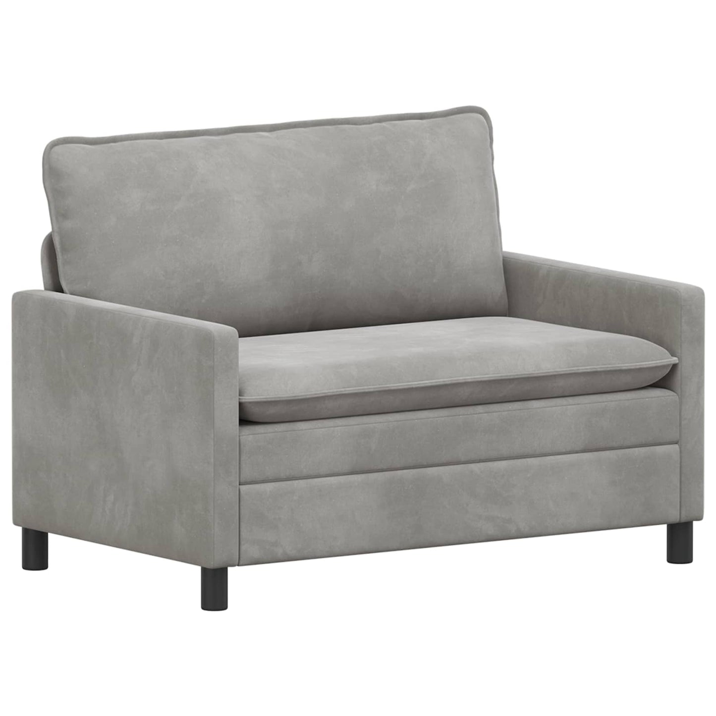 Divano Grigio Chiaro 126 x 81 x 87,5 cm Velluto | homemem39