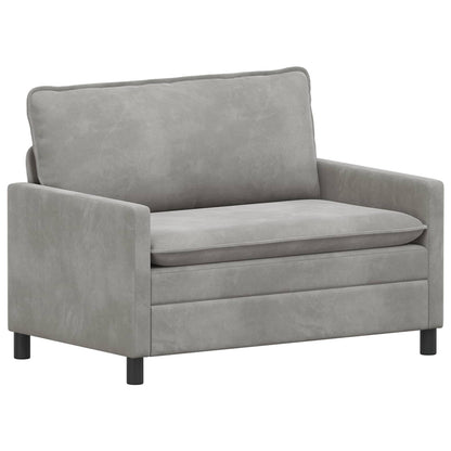 Divano Grigio Chiaro 126 x 81 x 87,5 cm Velluto | homemem39